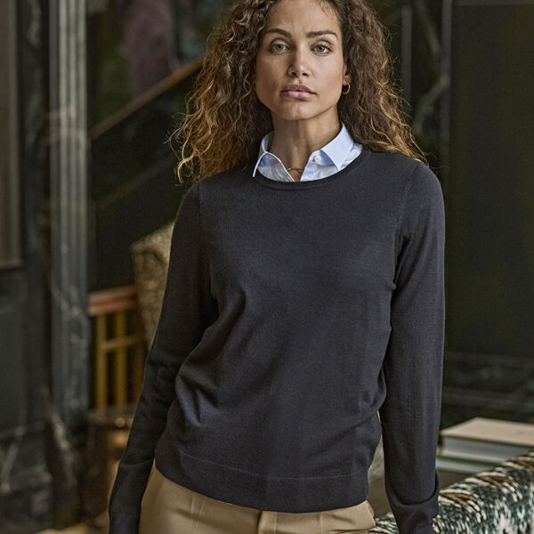 Tee Jays Ladies Crew Neck Sweater Thumbnail