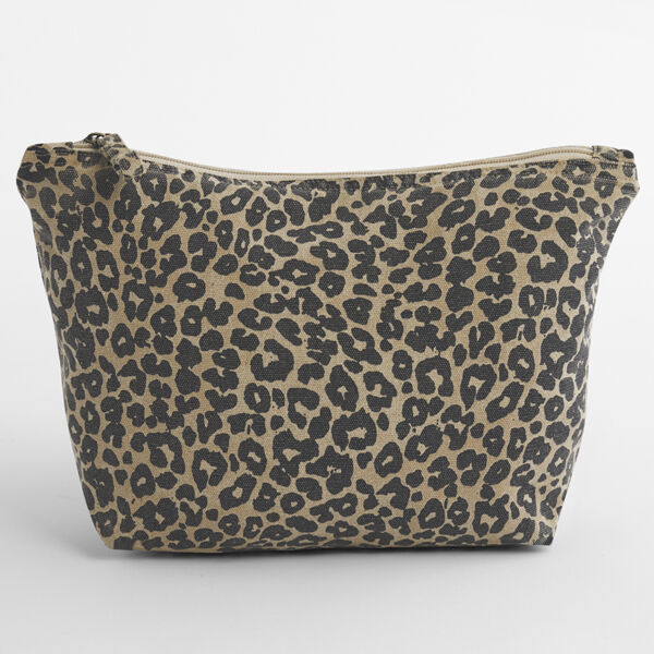 Westford Mill Leopard Print Canvas Accessory Bag Thumbnail