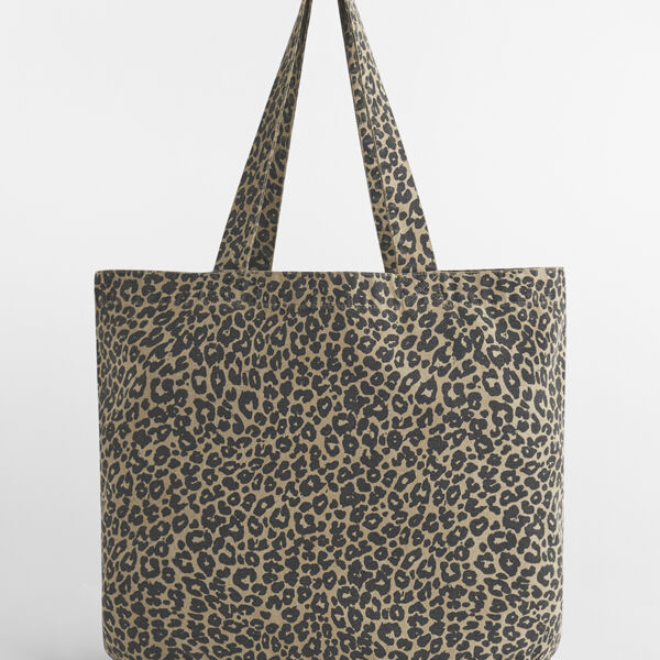 Westford Mill Leopard Print Canvas Shopper Thumbnail