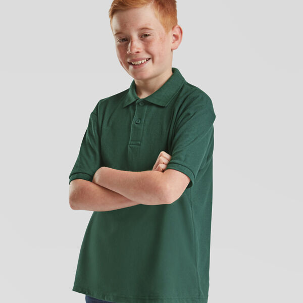 Fruit of the Loom Kids Poly/Cotton Piqué Polo Shirt Thumbnail