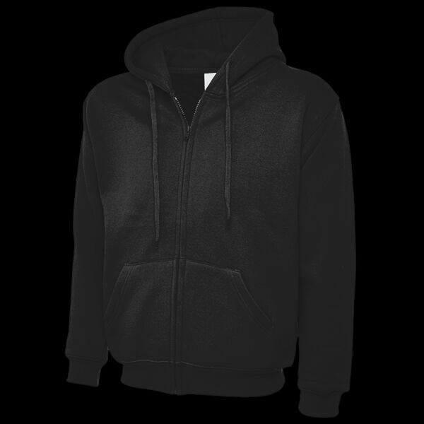 Adults Classic Full Zip Hooded Sweatshirt Thumbnail