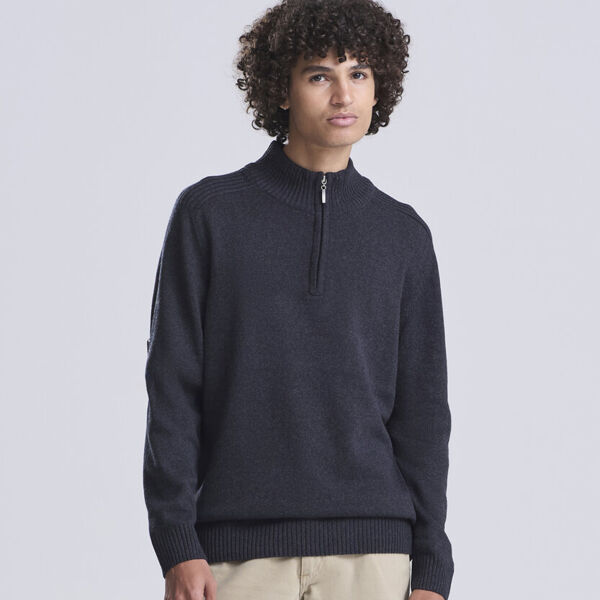 Wakhan ¼ regen zip knit sweater Thumbnail