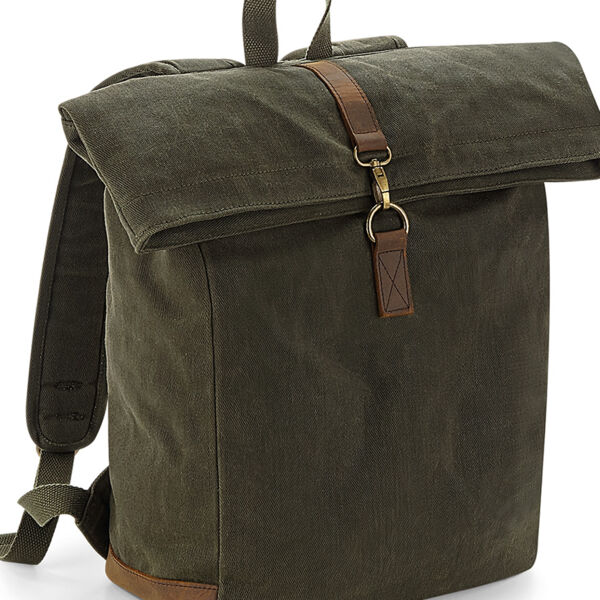 Quadra Heritage Waxed Canvas Backpack Thumbnail