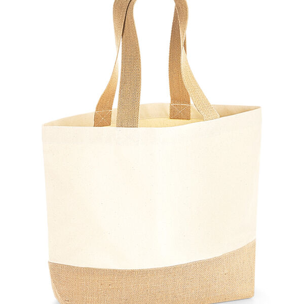 Westford Mill Jute Base Canvas Tote Bag Thumbnail